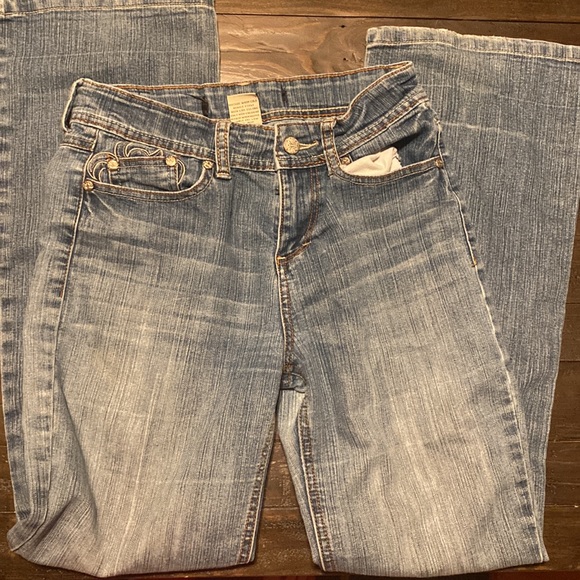 low rise y2k grunge flare jeans - Picture 2 of 2